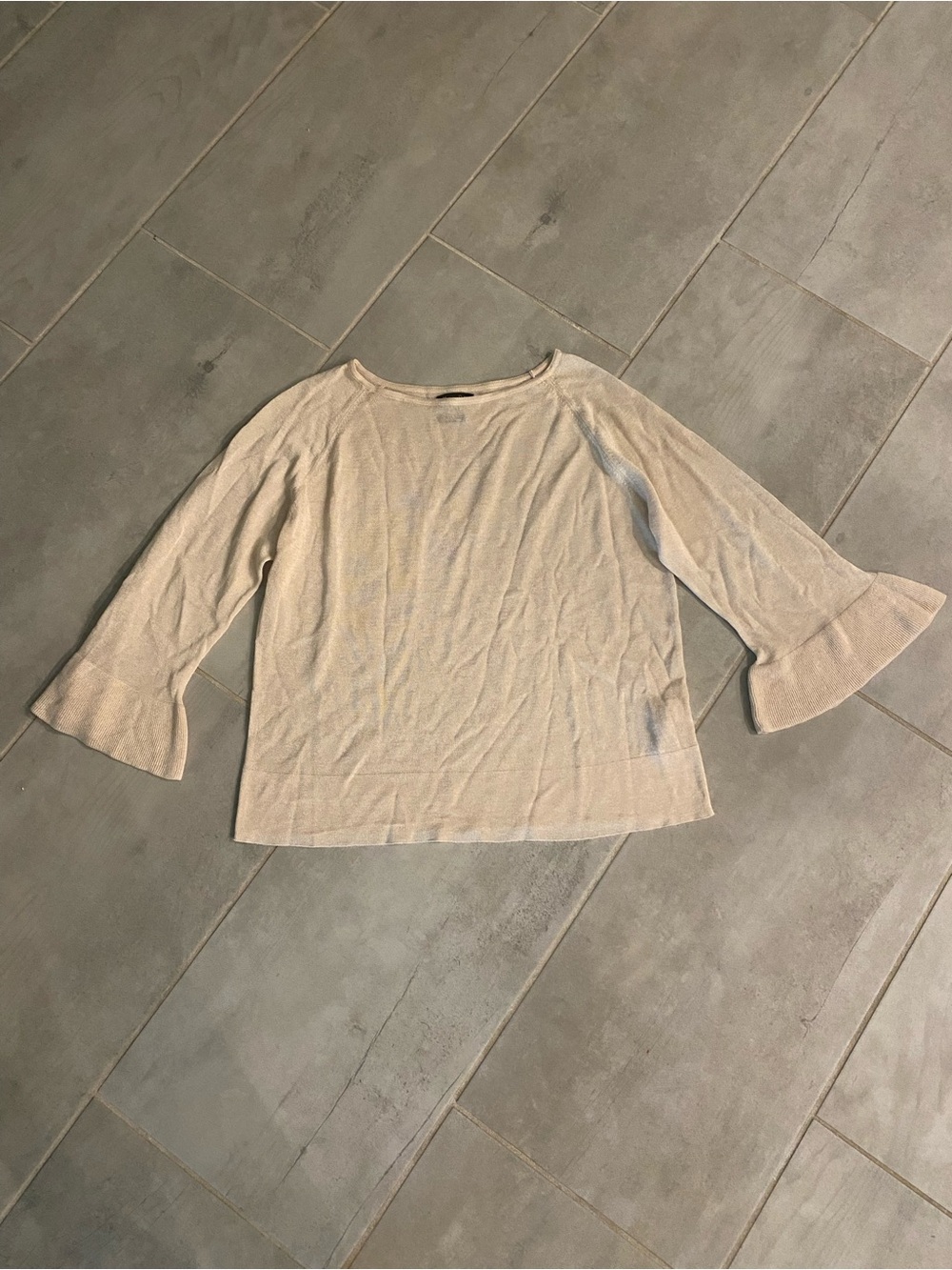 Massimo Dutti Bell-Sleeve Knit Top